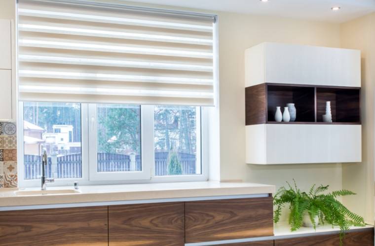 kitchen zebra blinds