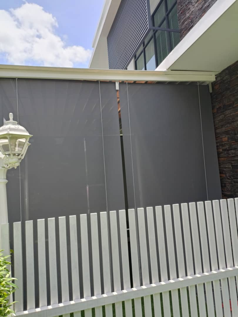 outdoor waterproof windproof blinds for patios