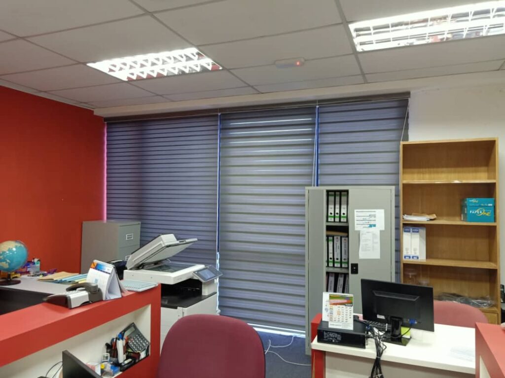 office zebra shades