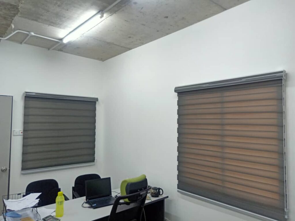 office zebra blinds