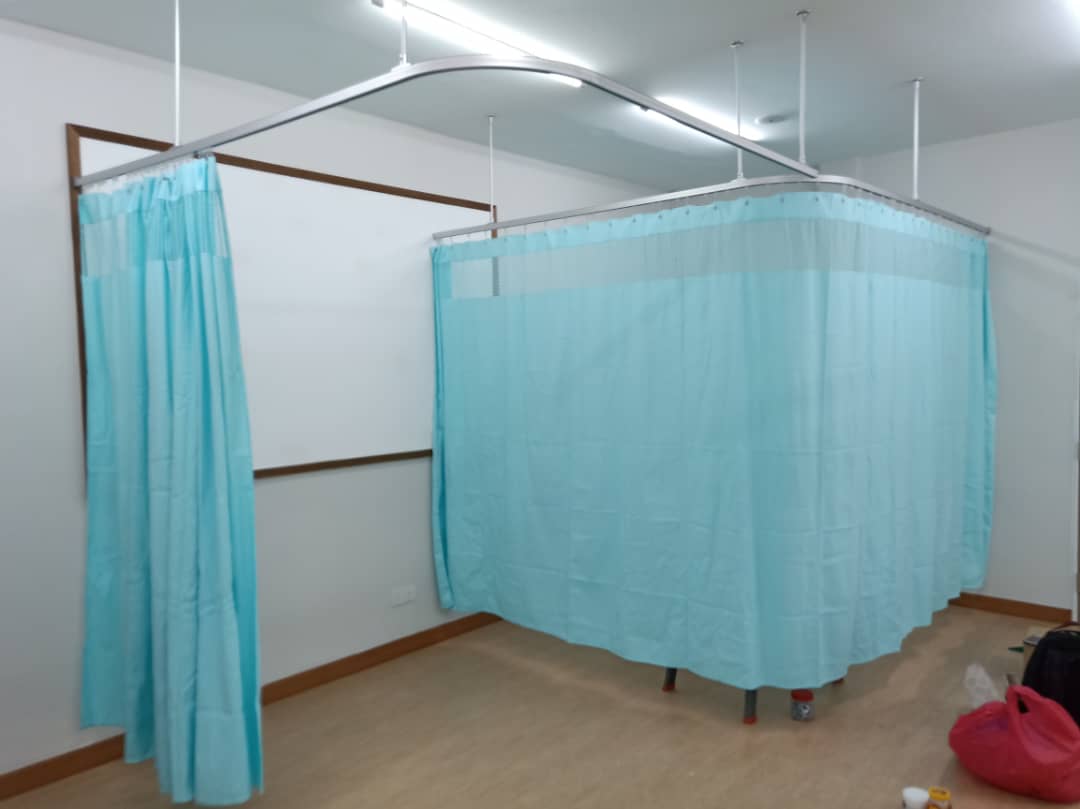 hospital cubicle medical suspended curtain tracks