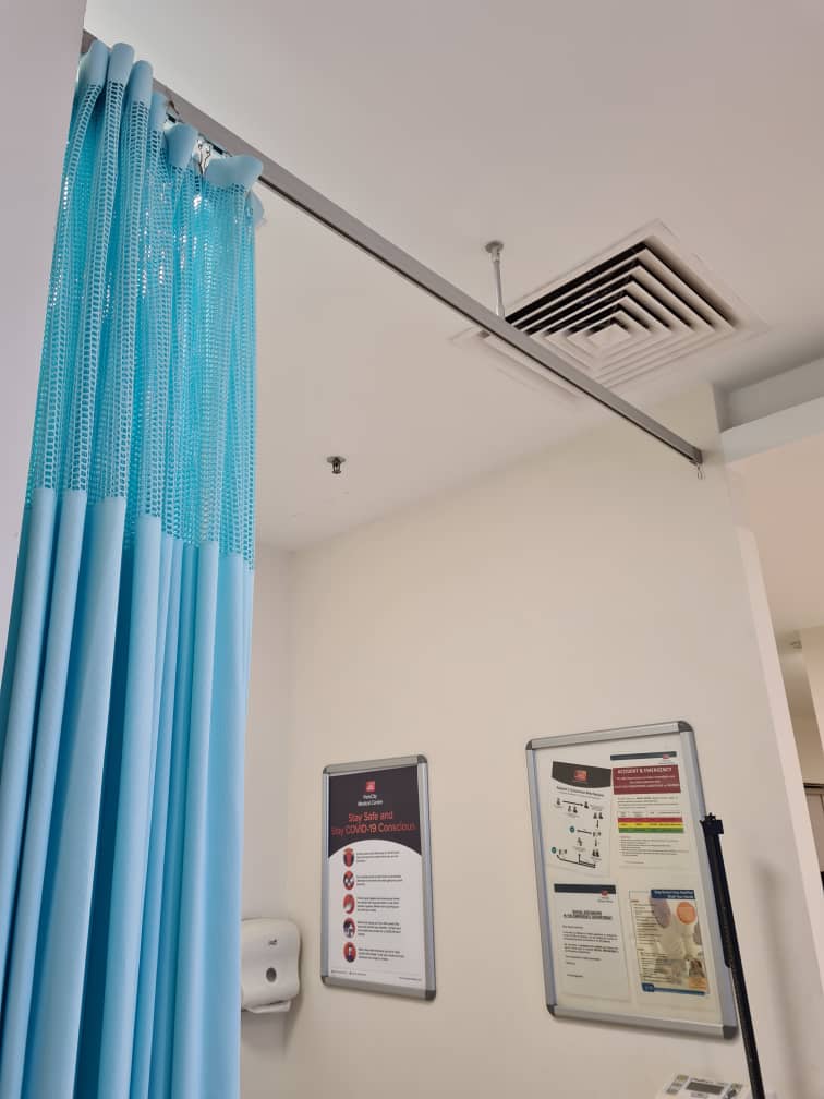 Hospital Cubicle Curtain Tracks, How To Install Hospital Curtain Track