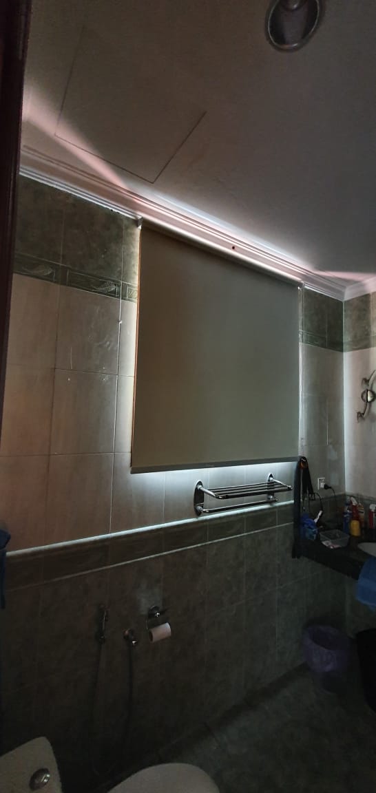 blackout roller blinds for restroom