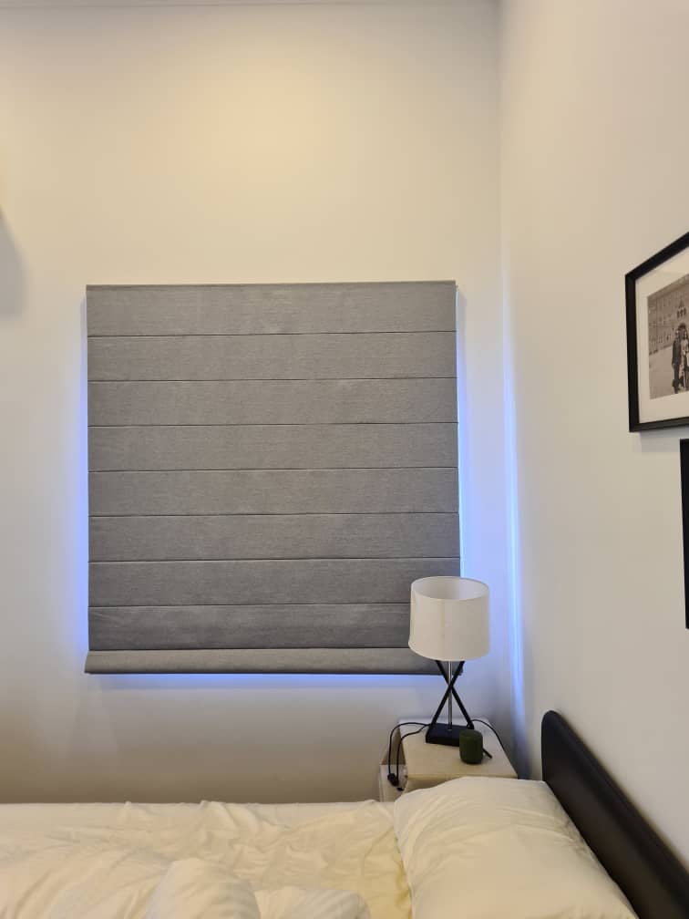 roman blinds for bedroom