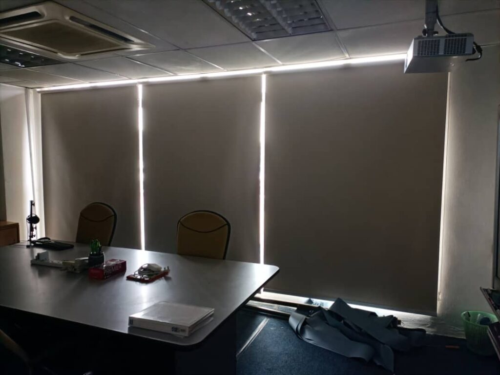 blackout roller blinds for office