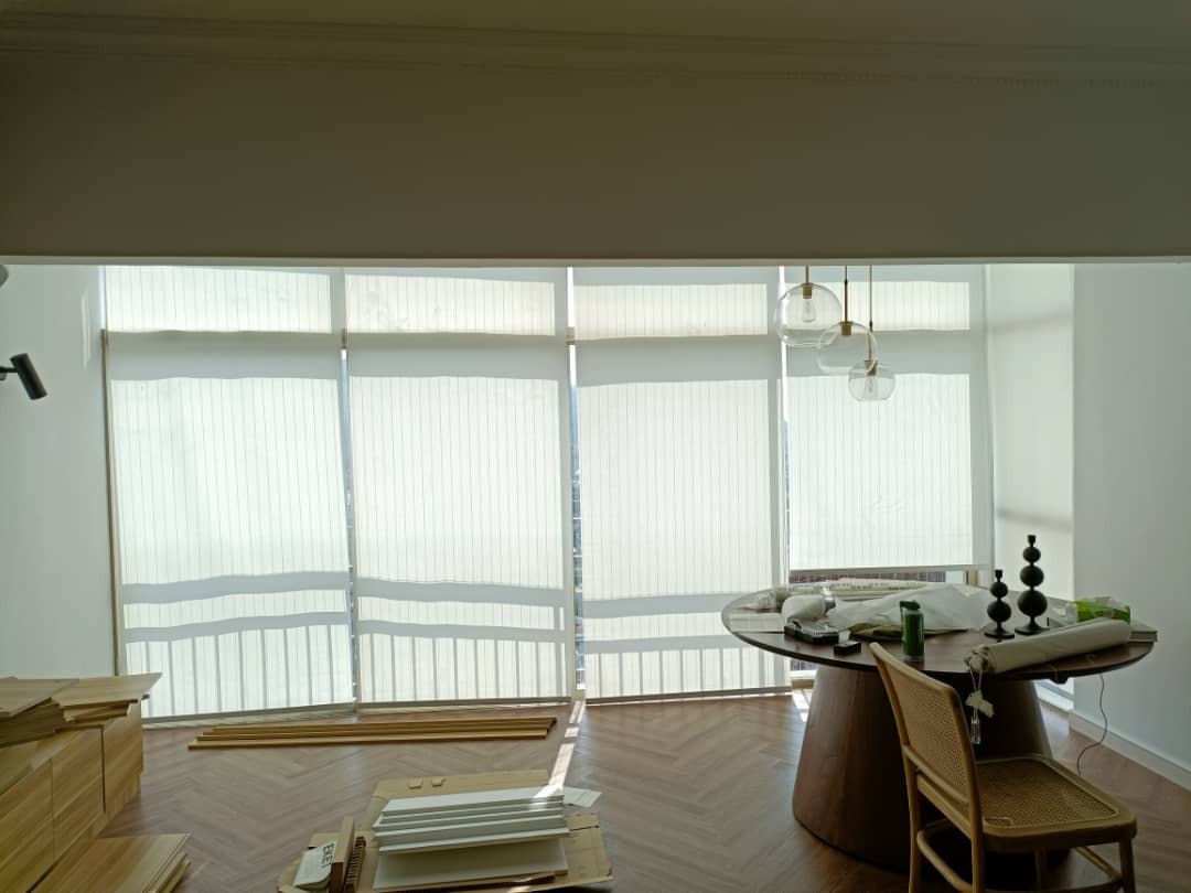 Light Filtering Roller Blinds for Living Area