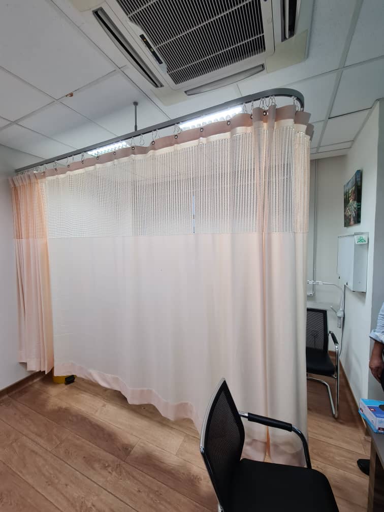 hospital cubicle medical suspended curtain tracks