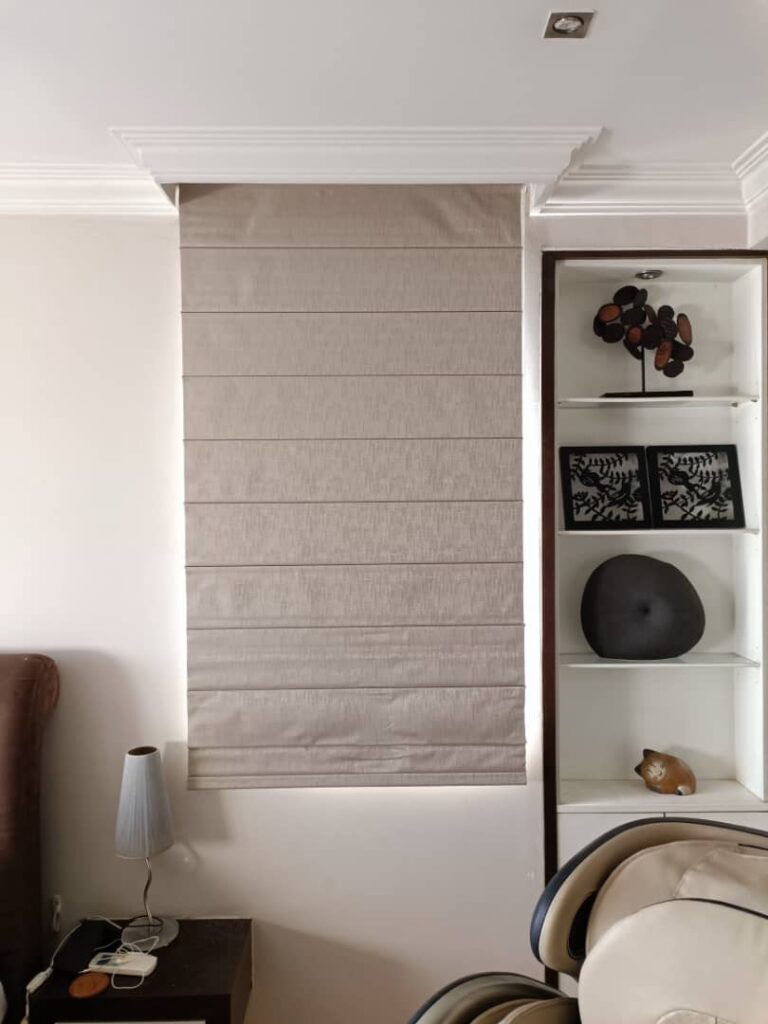 roman blind for bedroom