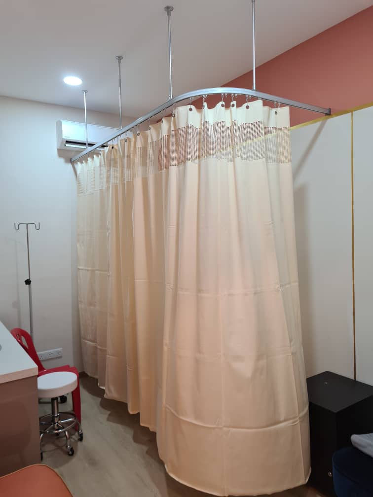 hospital cubicle medical suspended curtain tracks