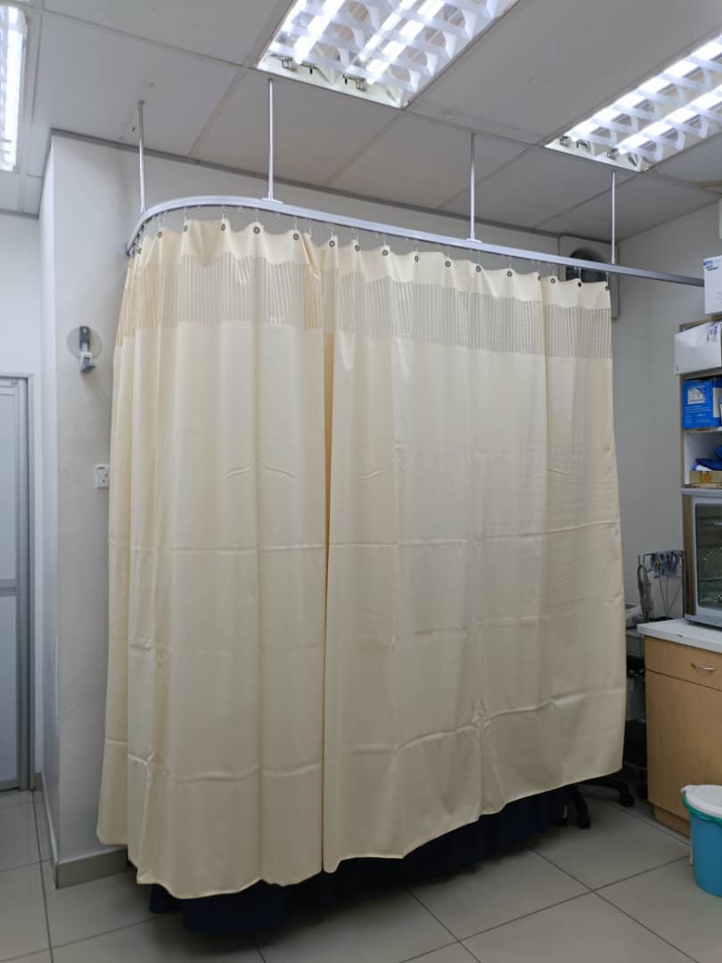 hospital cubicle medical suspended curtain tracks