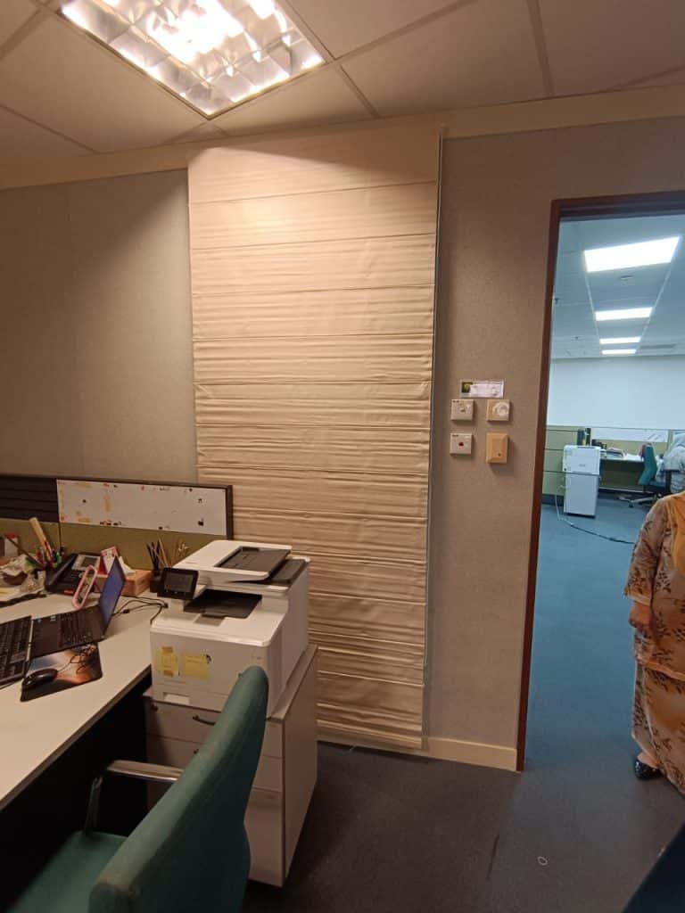 roman blind for office