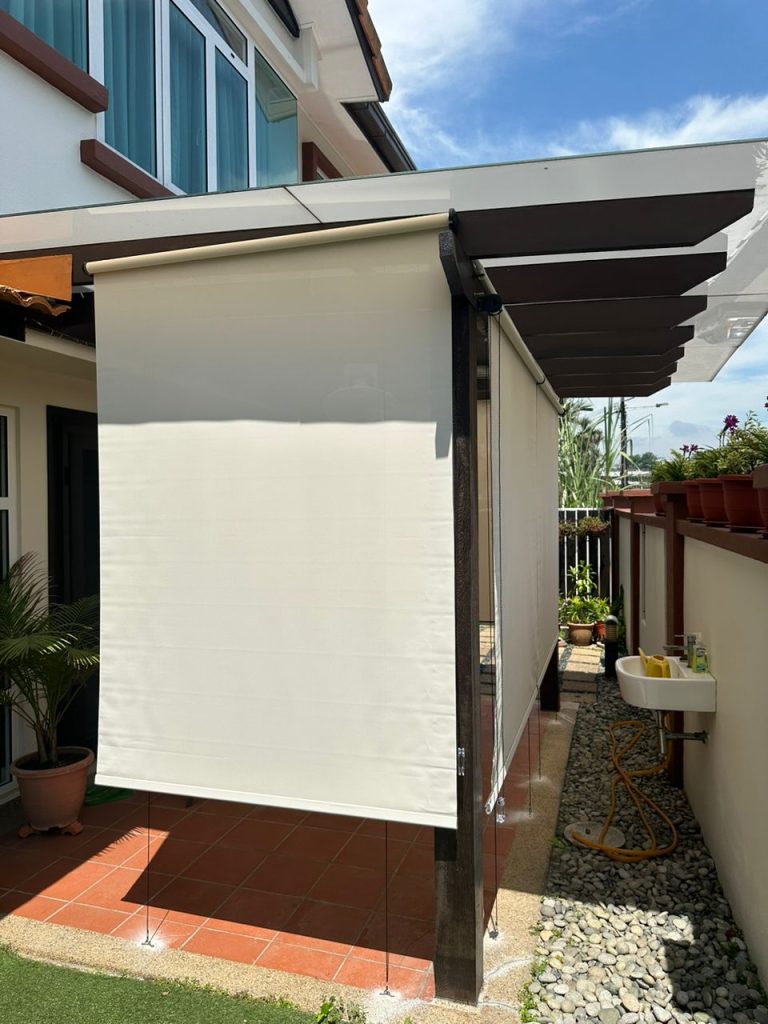 outdoor waterproof windproof blinds for patios